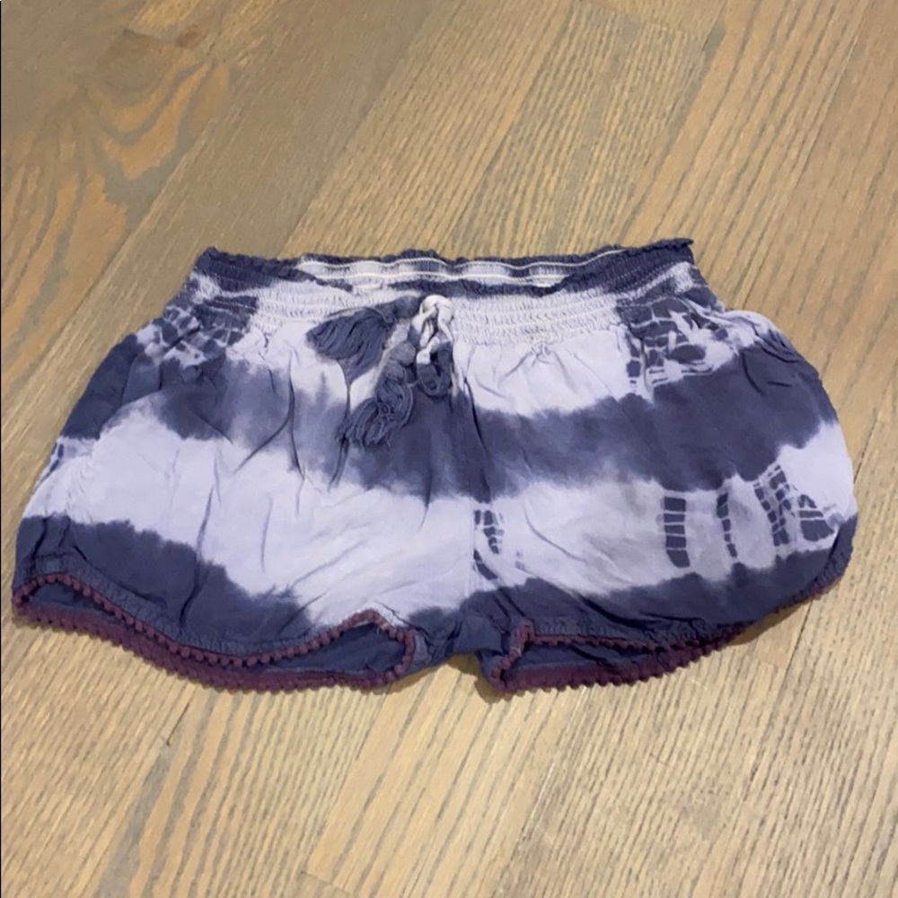 Japna Kids tie-dye blue flowy shorts